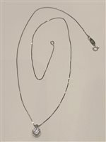 Necklace Duezeta in White Gold GIOBPLCIPZIRCGR2ZM4